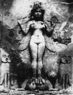Lilith, en stenrelif fr�n Mesopotamien.